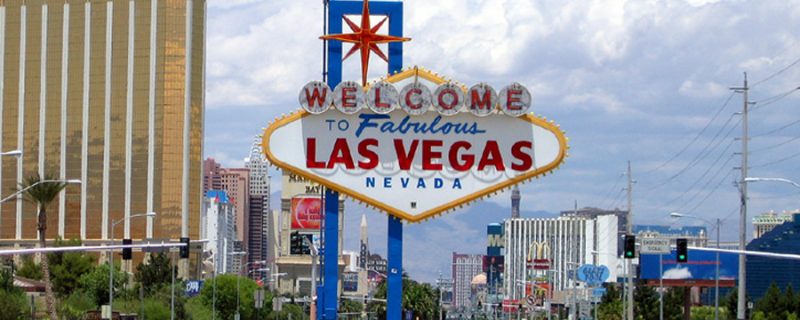 Letrero Bienvenido a Las Vegas