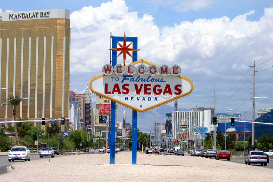 Letrero Bienvenido a Las Vegas
